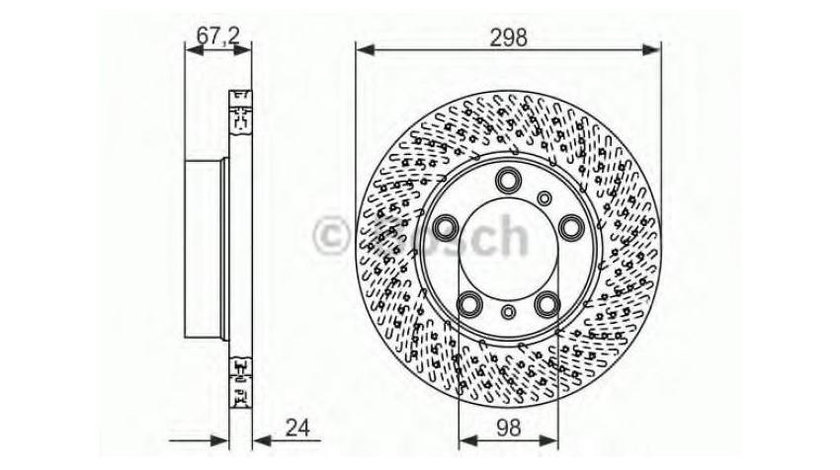 Disc de frana Porsche CAYMAN (987) 2005-2013 #2 0986479675