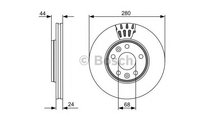 Disc de frana Renault LAGUNA III (BT0/1) 2007-2016...