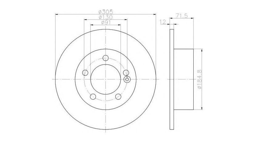 Disc de frana Renault MASTER III caroserie (FV) 2010-2016 #2 08A65110