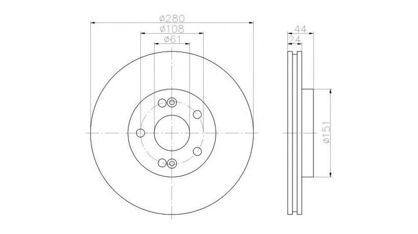 Disc de frana Renault SAFRANE (B54_) 1992-1996 #2 09738610