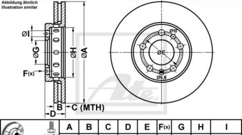 Disc de frana Skoda FABIA Praktik 2001-2007 #2 09701110