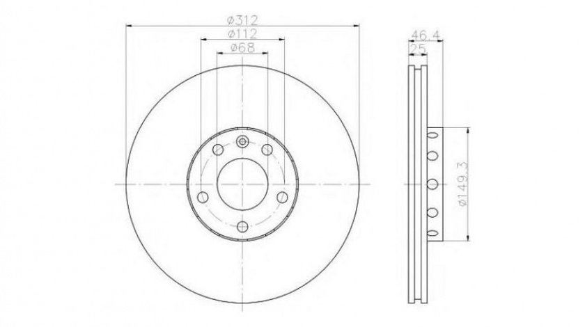 Disc de frana Skoda SUPERB (3U4) 2001-2008 #2 0986479057