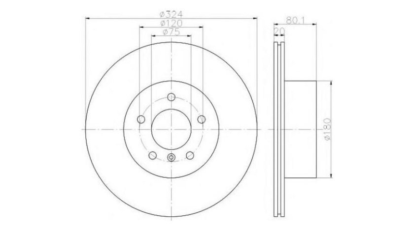 Disc de frana Ssang Yong Rodius (2005->) #2 0986479350