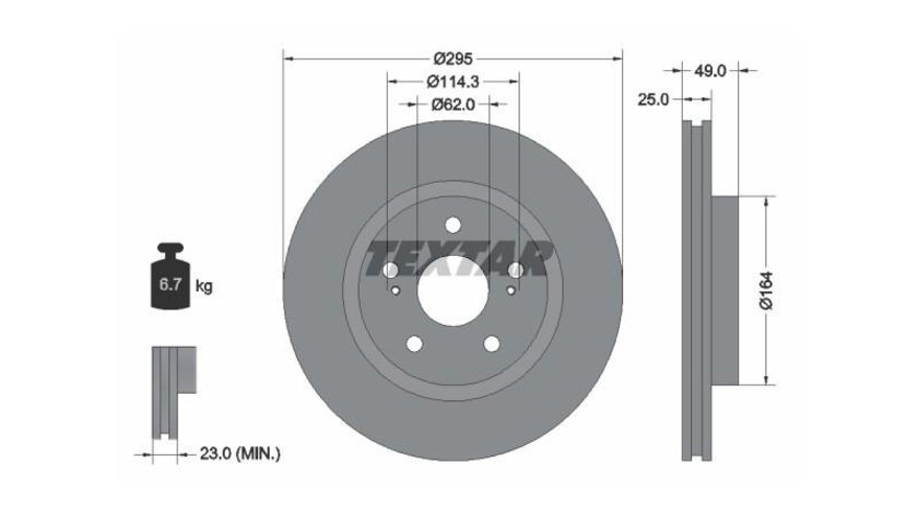 Disc de frana Suzuki GRAND VITARA II (JT) 2005-2015 #2 0986479559