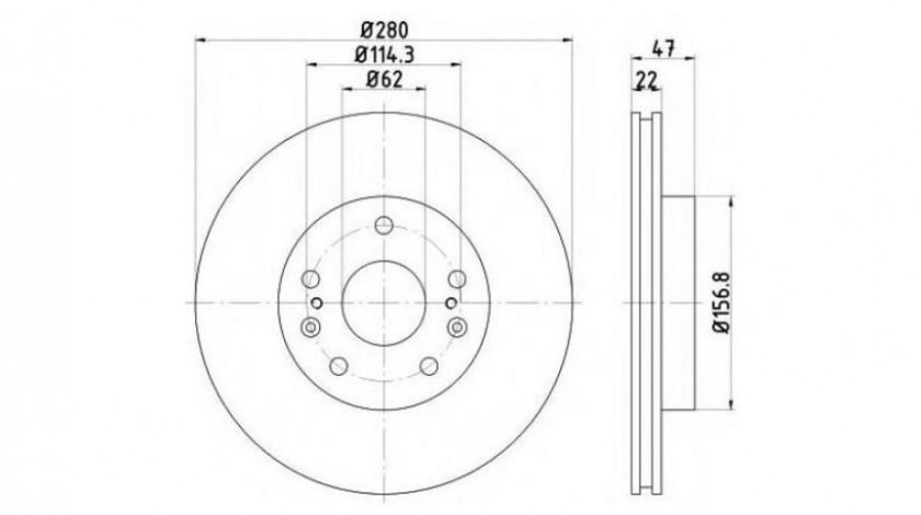 Disc de frana Suzuki SX4 S-Cross 2013-2016 #2 315231