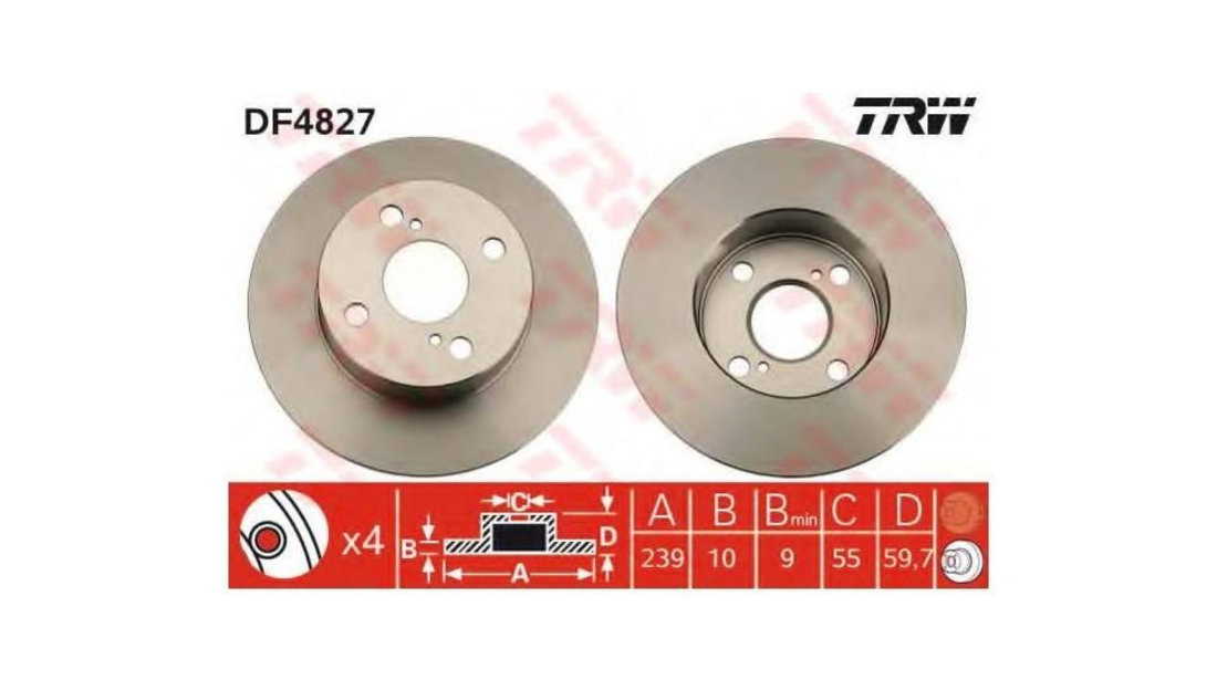 Disc de frana Toyota COROLLA hatchback (_E11_) 1997-2002 #2 08A35610