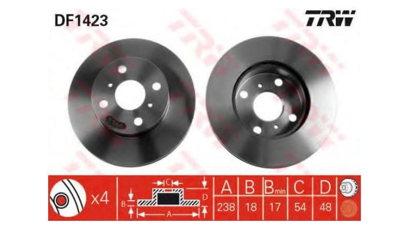 Disc de frana Toyota COROLLA Station Wagon (_E9_) 1987-1992 #2 09508420