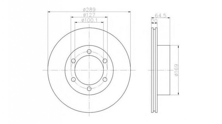 Disc de frana Toyota HILUX II pick-up (RN6_, RN5_, LN6_, YN6_, YN5_, LN5_) 1983-2005 #2 09517310