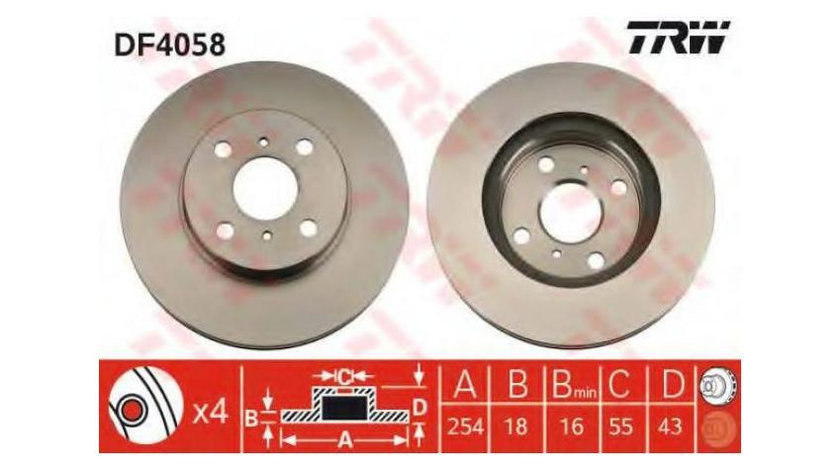 Disc de frana Toyota PASEO Cabriolet (EL54) 1996-1998 #2 09676510