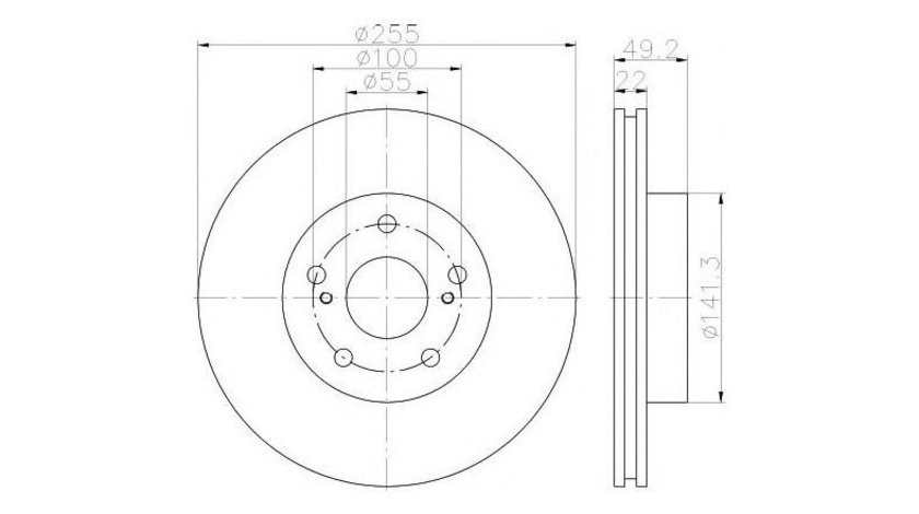 Disc de frana Toyota PRIUS hatchback (NHW20_) 2003-2009 #2 0986479564