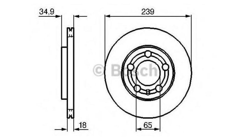 Disc de frana Volkswagen VW FOX (5Z1, 5Z3) 2003-2016 #3 09848310