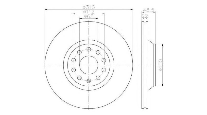 Disc de frana Volkswagen VW GOLF VII (5G1, BE1) 2012-2016 #2 0986479303