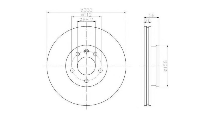 Disc de frana Volkswagen VW TRANSPORTER / CARAVELLE Mk IV bus (70XB, 70XC, 7DB, 7DW) 1990-2003 #3 0986479037