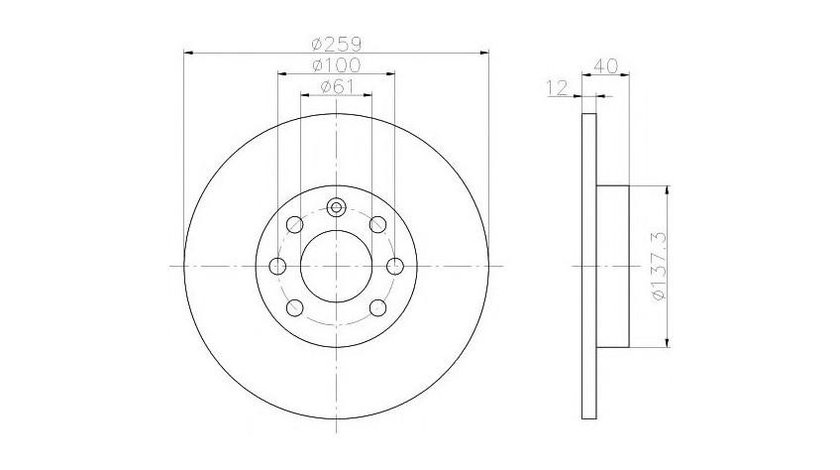 Disc de frana Volvo 440 K (445) 1988-1996 #2 08518620