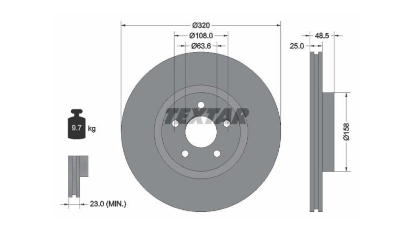 Disc de frana Volvo S40 II (MS) 2004-2016 #2 0986479310