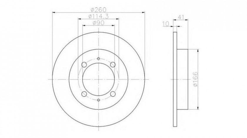 Disc de frana Volvo V40 combi (VW) 1995-2004 #2 08704210