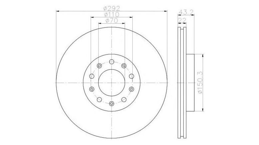 Disc de franare Alfa Romeo 159 Sportwagon (939) 2006-2011 #2 0986479327