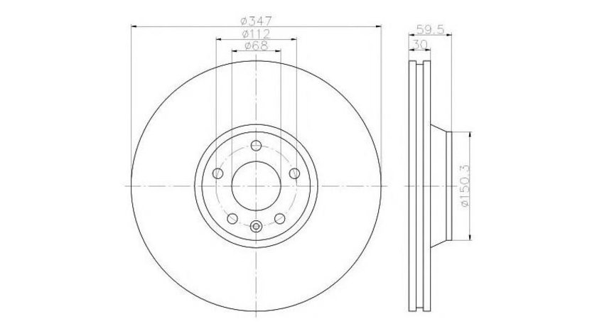 Disc de franare Audi AUDI A6 Allroad (4FH, C6) 2006-2011 #3 0986479260