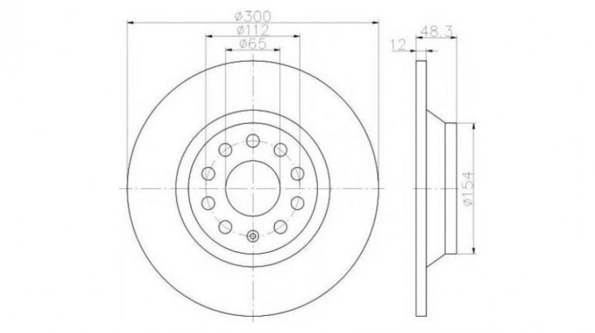 Disc de franare Audi AUDI Q3 (8U) 2011-2016 #2 0986479A84