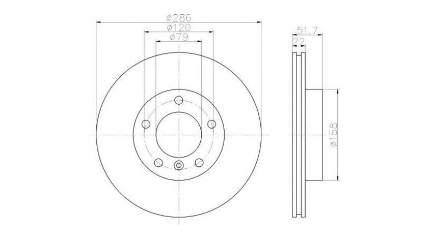 Disc de franare BMW 3 cupe (E36) 1992-1999 #2 09539020