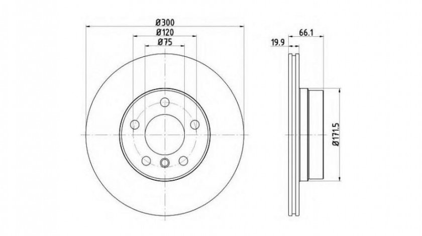 Disc de franare BMW 3 Touring (E91) 2005-2012 #2 0986479044