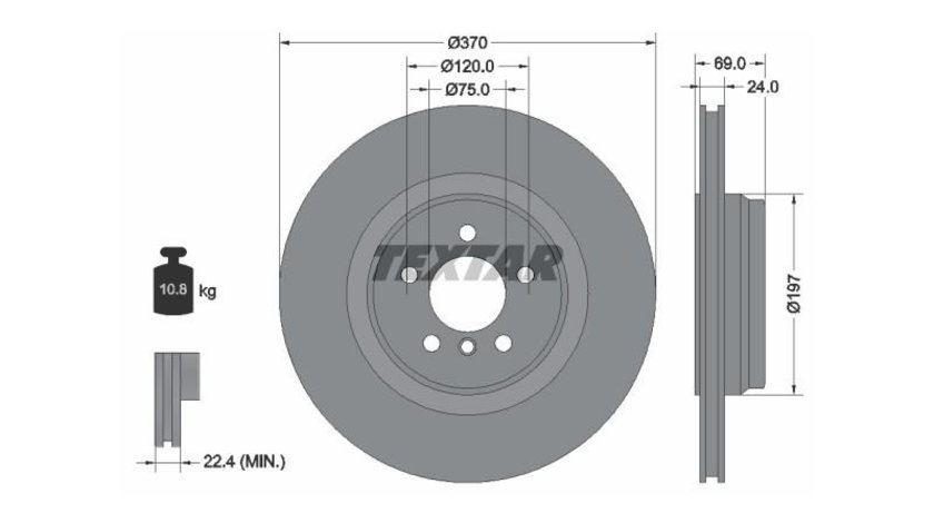 Disc de franare BMW 5 Gran Turismo (F07) 2009-2016 #2 0986479730