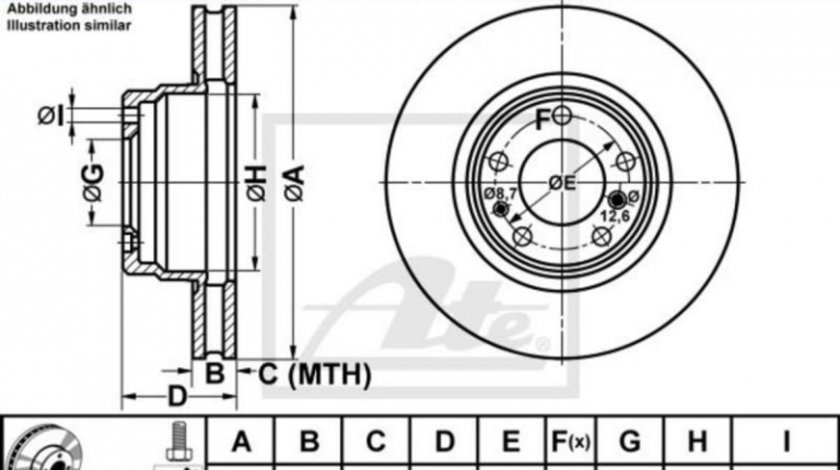 Disc de franare BMW 7 (E38) 1994-2001 #2 09587510