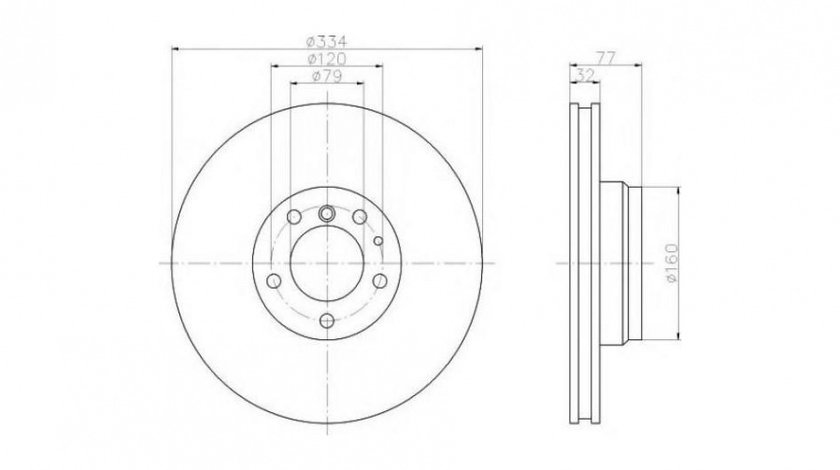 Disc de franare BMW 7 (E38) 1994-2001 #2 09691310