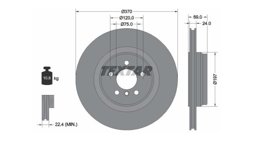 Disc de franare BMW 7 (F01, F02, F03, F04) 2008-2016 #2 0986479730