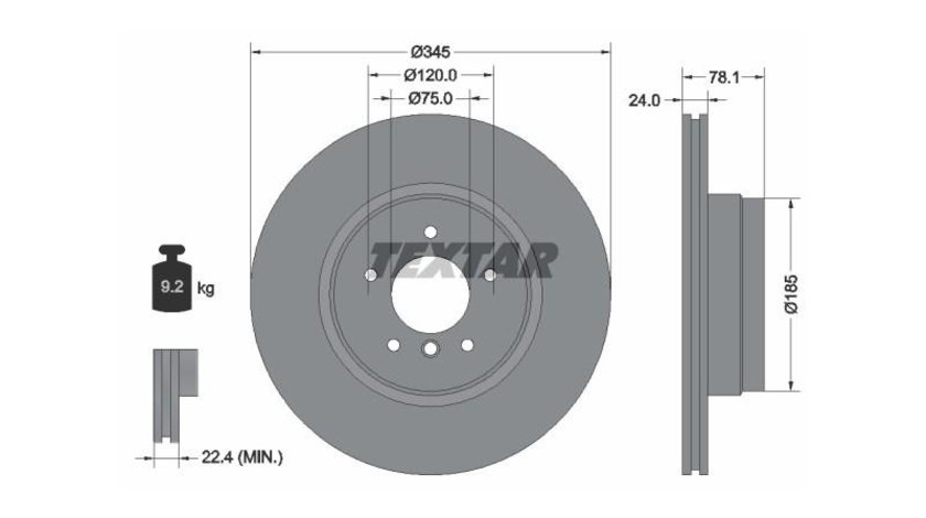 Disc de franare BMW X5 (F15, F85) 2013-2016 #3 0986479443