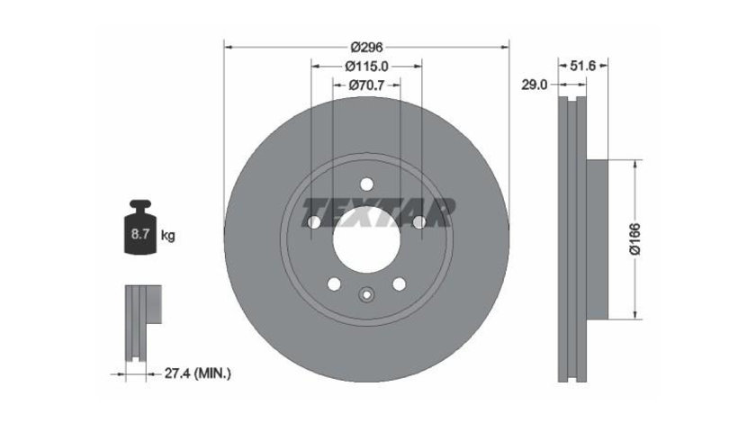 Disc de franare Chevrolet EQUINOX (2003-2009) #2 0986479267