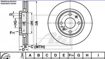 Disc de franare Citroen C4 II (B7) 2009-2016 #2 09...