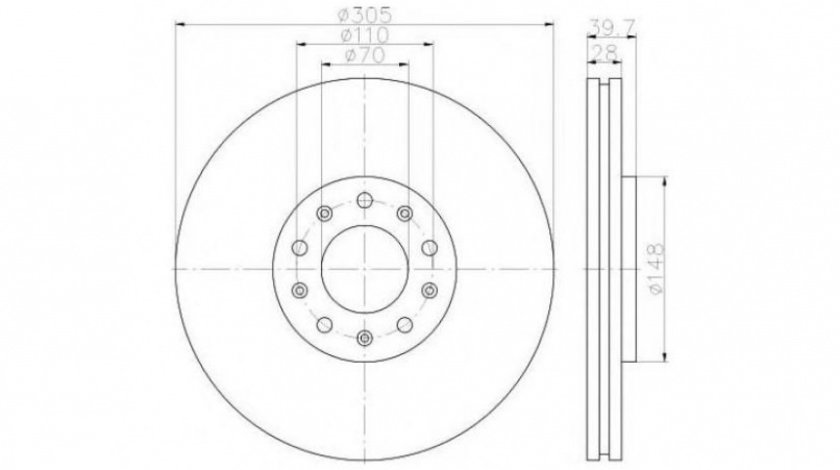 Disc de franare Dodge Dart (2012->) #2 0986479291