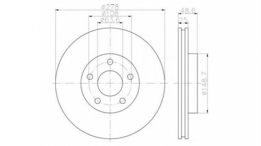 Disc de franare Ford GRAND C-MAX (DXA/CB7, DXA/CEU) 2010-2016 #2 0986479173