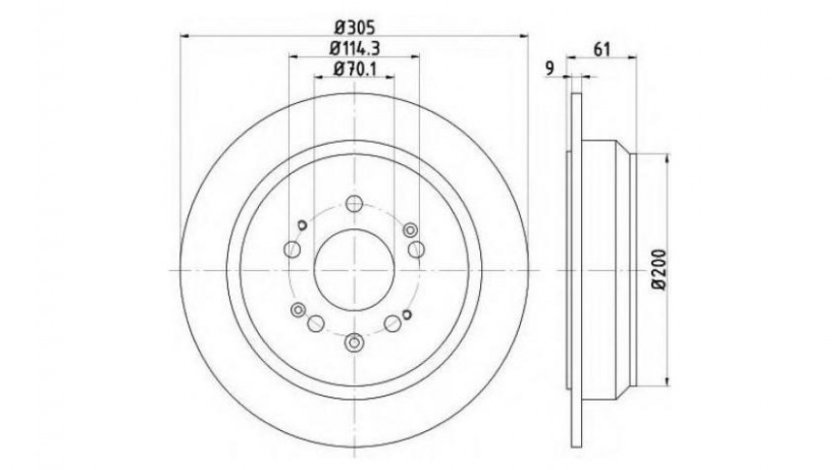 Disc de franare Honda ACCORD VIII (CU) 2008-2016 #2 08B36010