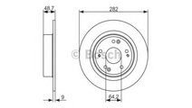 Disc de franare Honda ACCORD VIII TOURER 2008-2016...