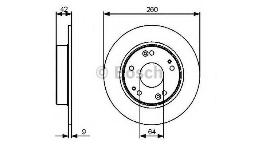 Disc de franare Honda CIVIC VIII Hatchback (FN, FK) 2005-2016 #3 08A14710