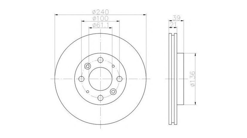 Disc de franare Honda LOGO (GA3) 1999-2002 #2 0986479033