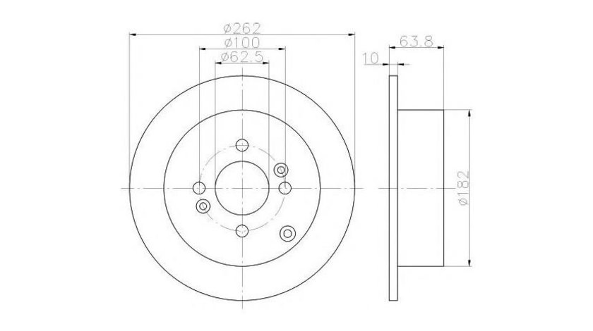 Disc de franare Hyundai ACCENT III limuzina (MC) 2005-2010 #2 08A60210