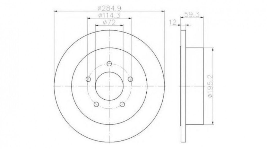 Disc de franare Jeep WRANGLER Mk II (TJ) 1996-2008 #2 08A63610