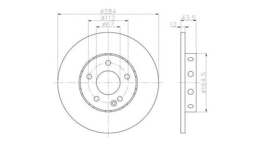 Disc de franare Mercedes C-CLASS (W202) 1993-2000 #2 08475040