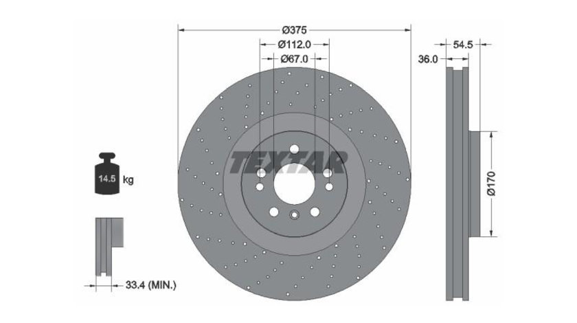 Disc de franare Mercedes GL-CLASS (X166) 2012-2016 #2 09A96021