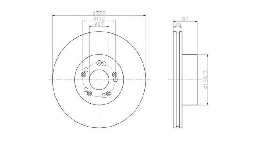 Disc de franare Mercedes S-CLASS cupe (C140) 1992-1999 #2 09570420