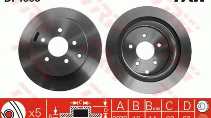 Disc de franare Nissan QUEST (V42) 2003-2016 #2 0986479606