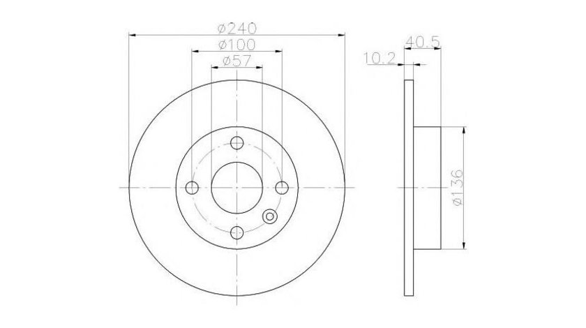 Disc de franare Opel TIGRA TwinTop 2004-2016 #2 08973910