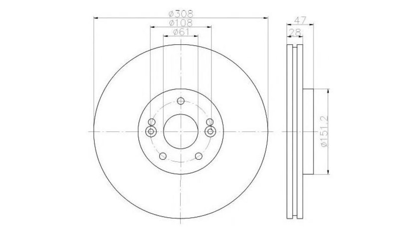 Disc de franare Renault LAGUNA II (BG0/1_) 2001-2016 #2 0986479198