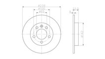 Disc de franare Volkswagen VW BORA combi (1J6) 199...