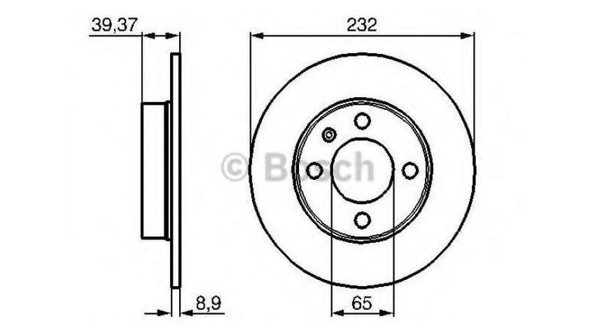 Disc de franare Volkswagen VW GOLF V (1K1) 2003-2009 #3 08716520