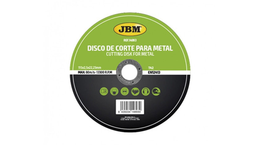 DISC DE TAIERE DEBITARE IN METAL 115 X 2.5 MM T42 JBM 14893 JBM