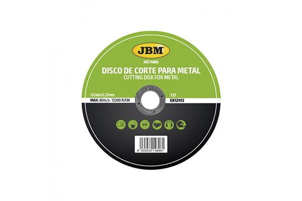 DISC DE TAIERE DEBITARE IN METAL 125 X 6 MM T27 JBM 14896 JBM